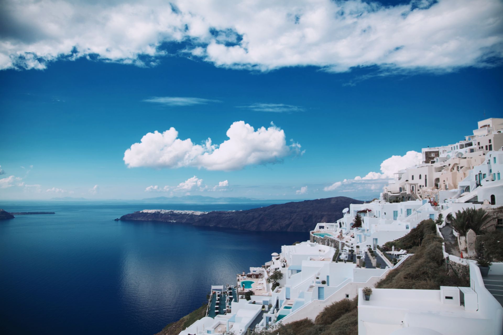 Magical Santorini coastline